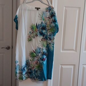 Tommy Bahamas cotton/silk cap sleeve dress.